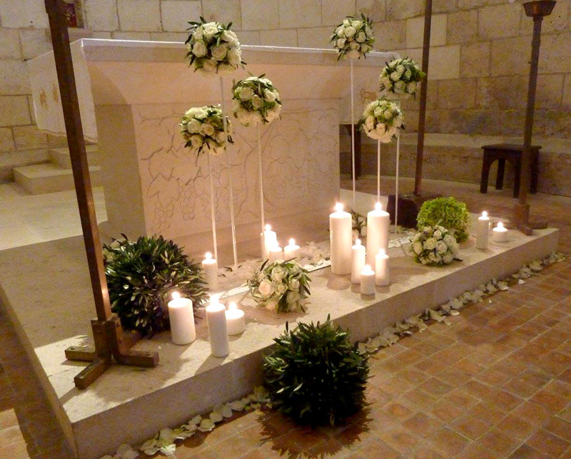décoration florale église mariage